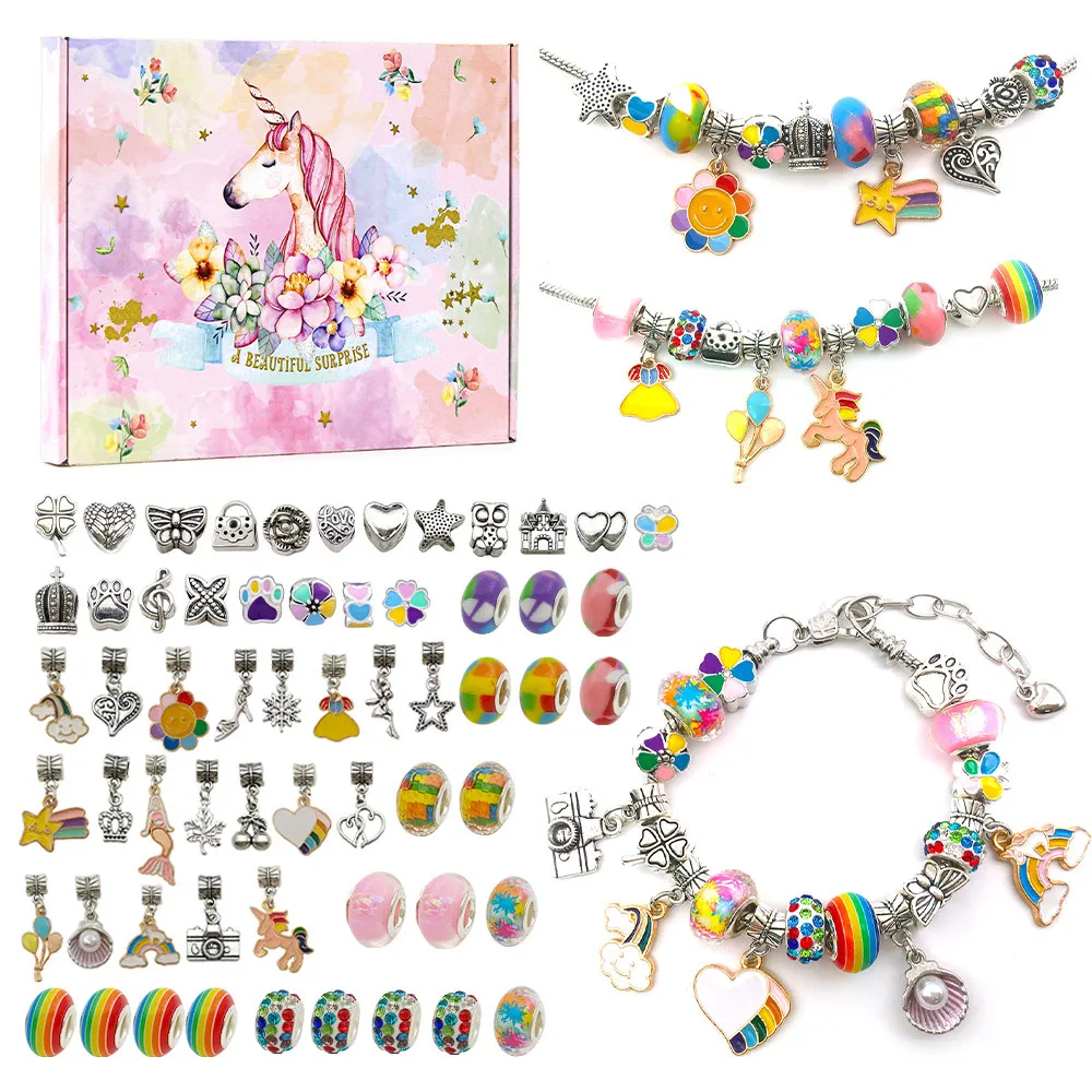 Girls Charm Bracelet Maker Kit - Diy Jewelry Maker Kit For Kids