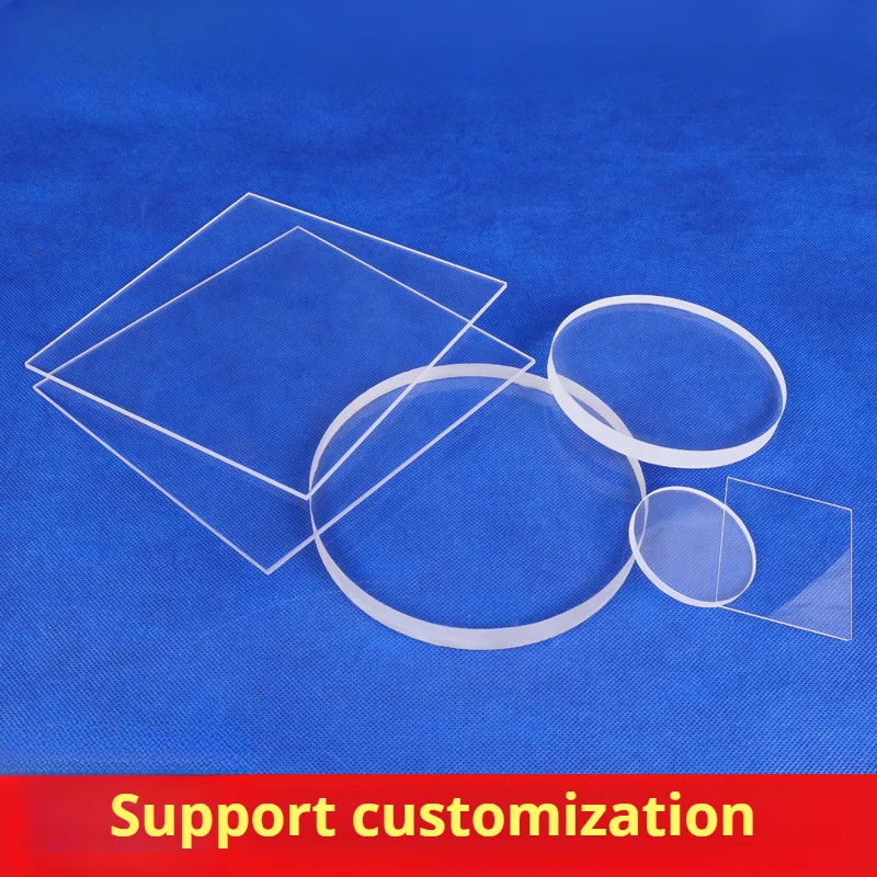 High transmittance JGS1/JGS2 quartz sheet transparent quartz glass wafer light transmittance 95%
