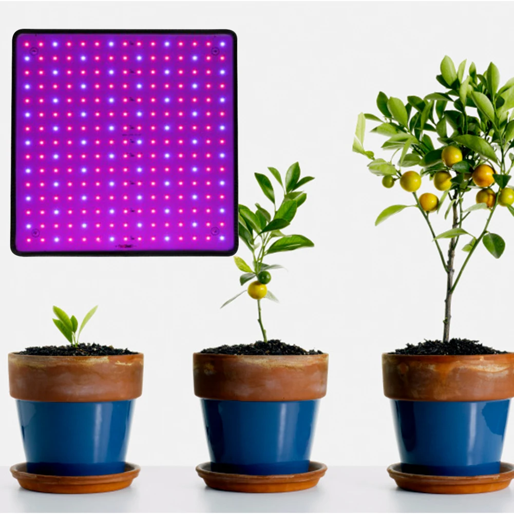 풀 스펙트럼 성장 라이트 레드 블루 LED 225 LED 성장 램프, 실내 원예 야채 재배 텐트용 풀 스펙트럼 식물 램프, 45W