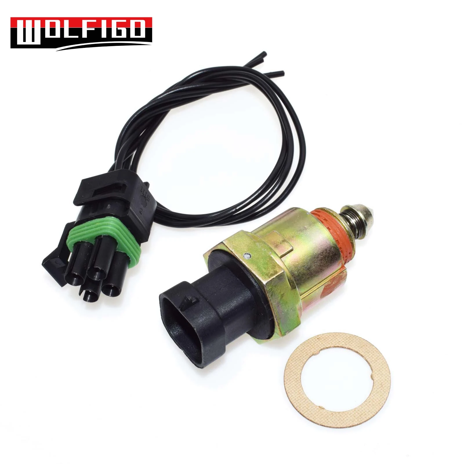 WOLFIGO 1PC / 2PCS For Chevrolet GMC CADILLAC OLDSMOBILE PONTIAC Idle Air Control Valve W/ or W/O Electric Connector 17111281