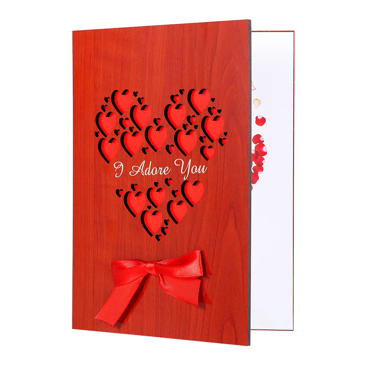 

Hollow Wooden Cards Valentines Happy Birthday Gift Mother's Memorial Gifts Greeting