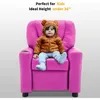 Kids Recliner Chair with Cup Holders for Boys and Girls Room,Armrest Sofa Couch with Cup Holder for Toddlers,Faux Leather 7240 4