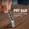 Titanium EDC Pry Bar, Keychain Pry Bar Multitool With Bottle Opener, Pocket Small Crowbar for Men 3