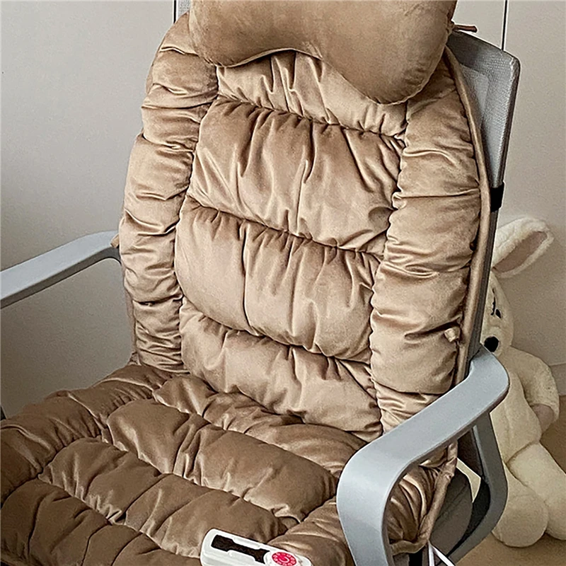 220V Intelligent Temperature Control Heated Mat Backrest Pillow Heater  Chair Electric Heating Cushion Office Heated Seat Cushion
