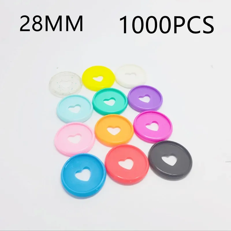 

1000PCS28MM color love plastic binding ring buckle, mushroom hole loose-leaf book binding supplies