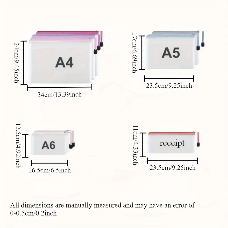 Clear Mesh Zipper Storage Bags for School and Travel Organization