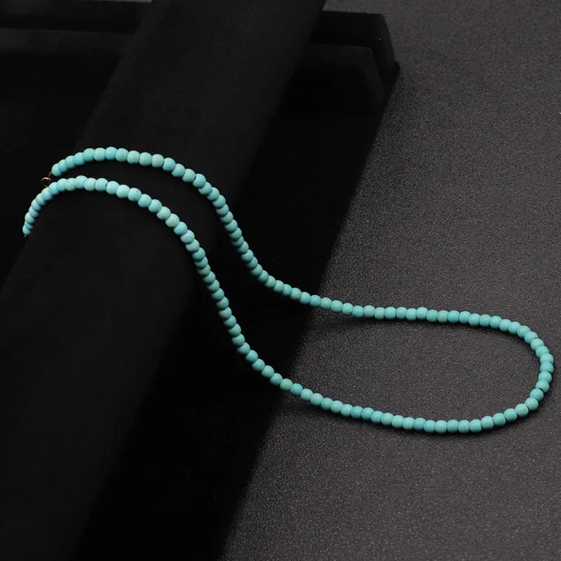 Natural Stone Men Choker Necklace Minimalist 18 Inch