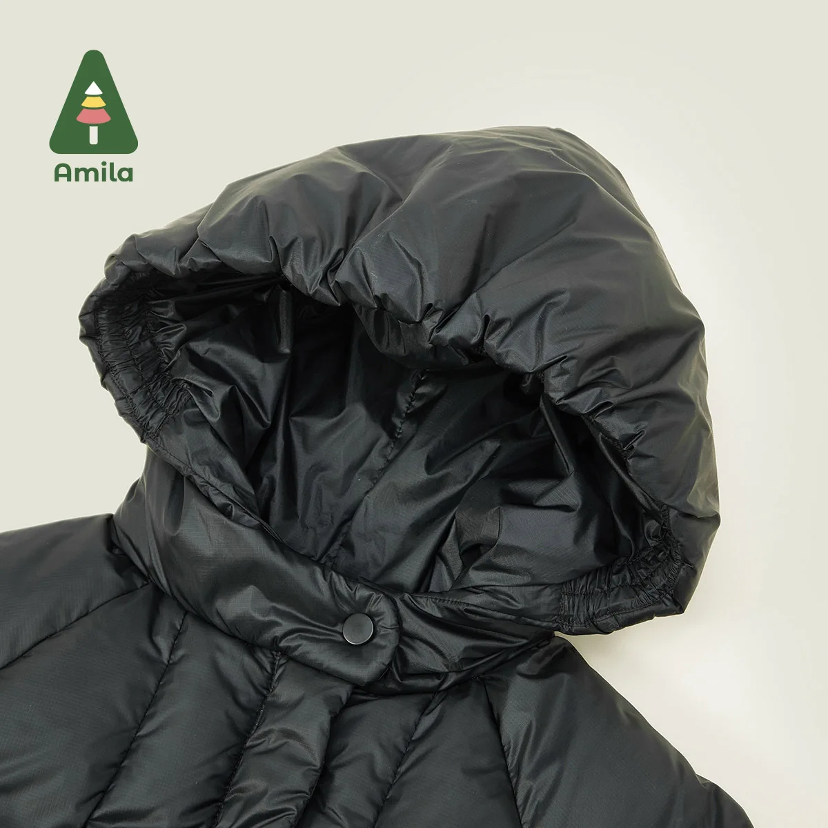 Amila Baby Girl Down Jacket Winter New Multicolour Hooded Fleecing Cute Warm Toddler Down Winter Coat Baby Clothing