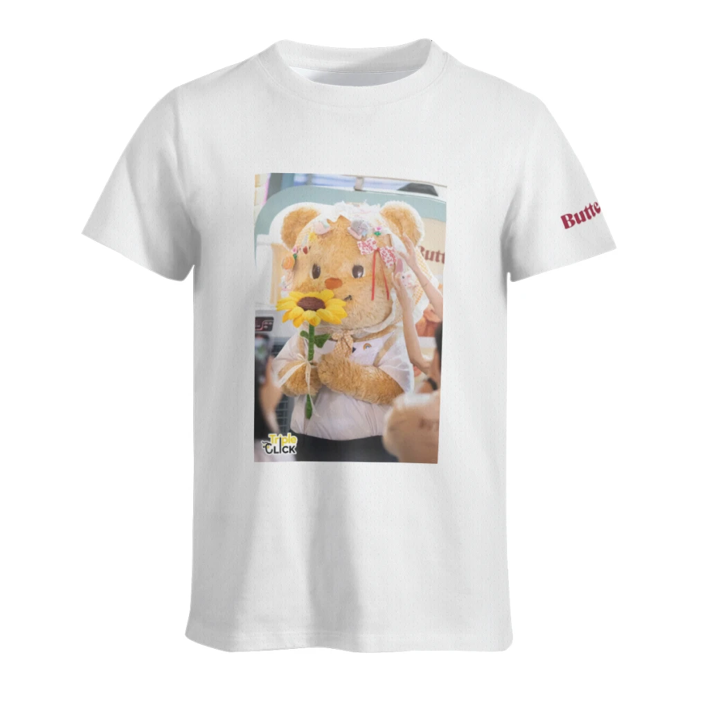thumbnail image 1 of Camiseta de manga corta con cuello redondo y nueva camiseta de verano de Butter Bear para hombre, 1 of 4
