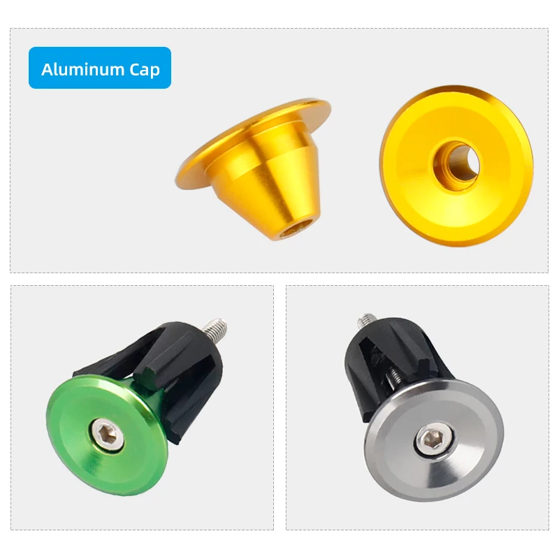 2pcs Aluminum Expansion Plug for MTB Road Bicycle Handlebar Dust Water Proof Kids Bike Scooter Bar End Grip Universal Stopper