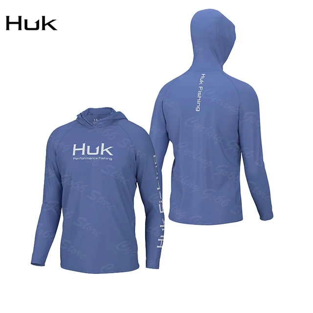 HUK Fishing Shirt with Hood for Men Long Sleeve Uv Protection Camisa De  Pesca UPF 50+ Fishing Clothes Quick Dry Plus Size 4xl - AliExpress