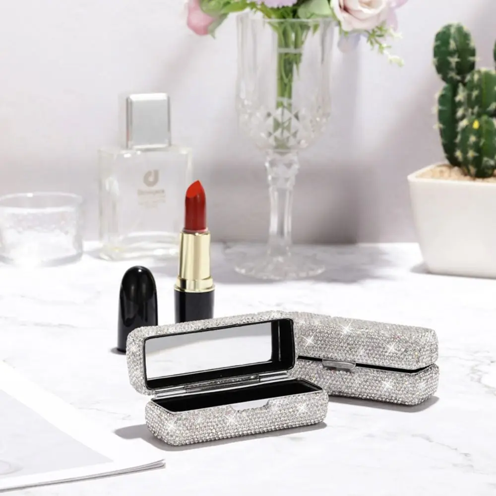 

Creative Lipstick Bag Portable Exquisite Bucket Shaped Lip Gloss Storage Bag Luxury Shiny Lipstick Box Women