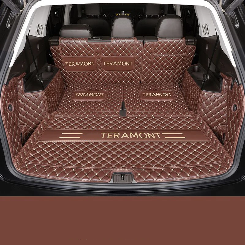 HAFIDI Tappetini Auto Completi Per Volkswagen Atlas Cross Sport 2020-2025 | TPE Antiscivolo 4 Stagioni | Nero | Kit Fronte Retro Bagagliaio