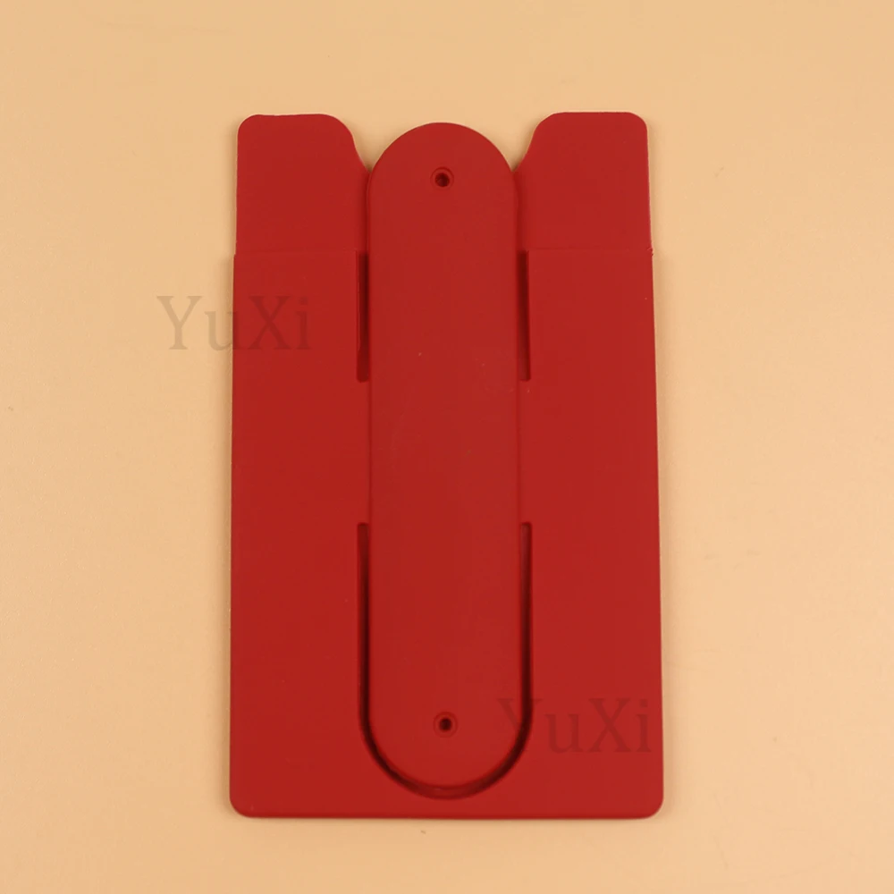 Colorful Silicone Adhesive Phone Wallet & Stand