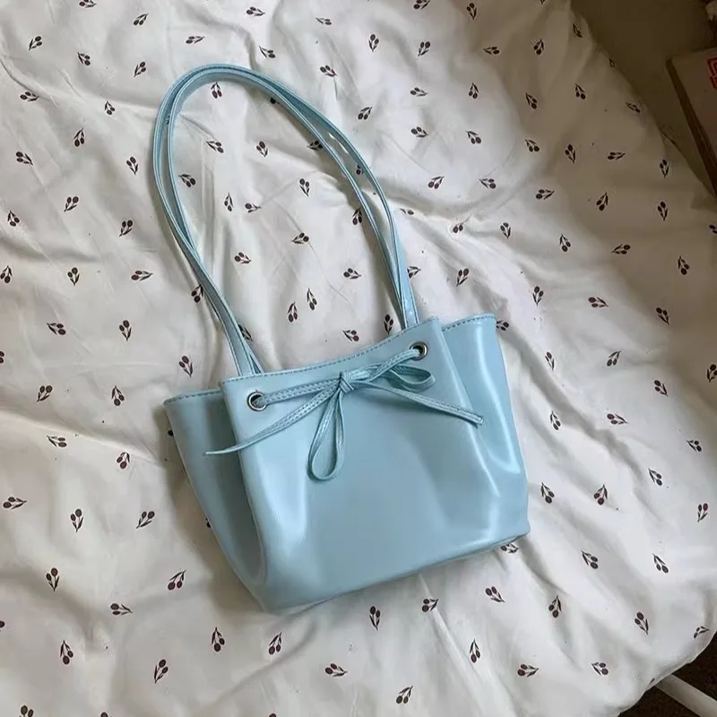 Womens Tote Bags 2024 New Trend Handbags Ladies Shoulder Bag Exquisite Bow Tie Girls Top Handle Underarm Bags