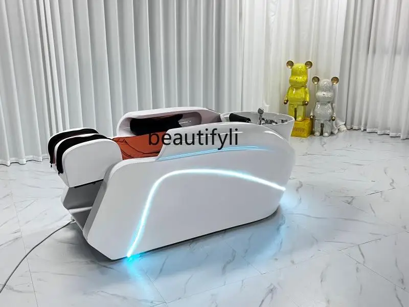 Intelligent Electric Whole Body Massage Shampoo Bed Barber Shop Head Treatment Water Circulation Integrated Massage Couch