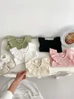 2024 Summer New Girls Candy Color Sweet Baby Tank Top Lotus Leaf Collar Vest Toddler Outwear Tops 2