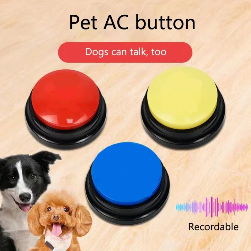 Dog Training Button Recordable Pet Training Button Pet Sound Box