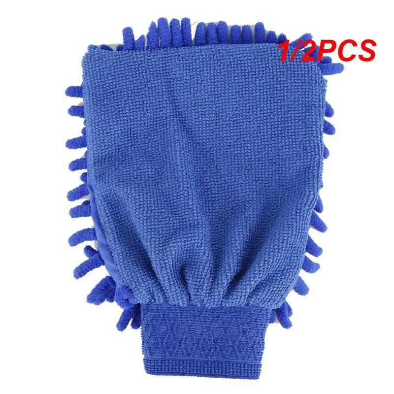 

1/2PCS Car Cleaning Glove Microfiber Car Wash Handschoenen Car Cleaning Tool Multifunctionele Cleaning Glove Car Wash