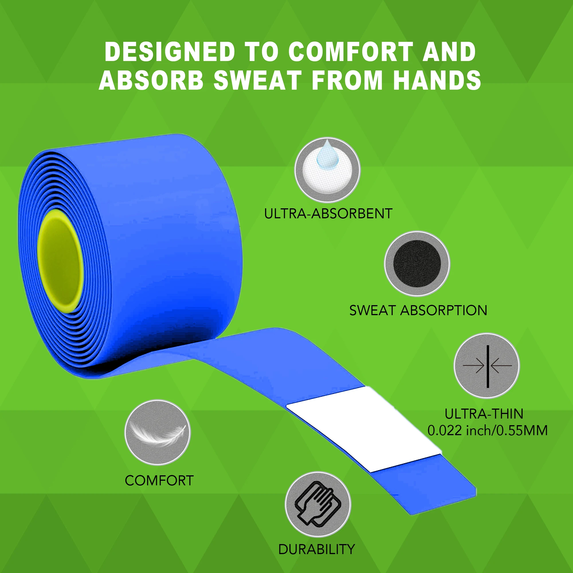 Anti-Slip 30 pcs/box 0.55mm Ultra-Thin Tennis Badminton Golf Overgrip Racket Grip Tape Bicycle Handles Fishing Rods Sweat Bands