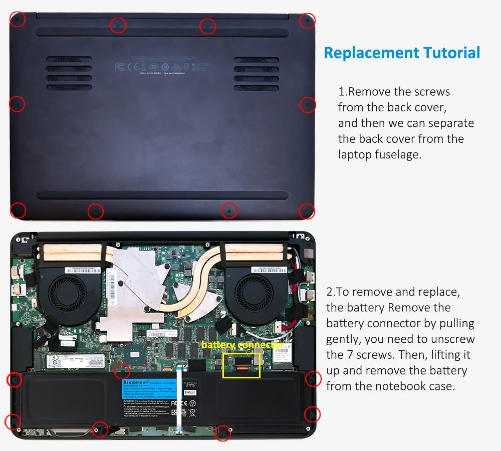 peças e acessórios para laptops