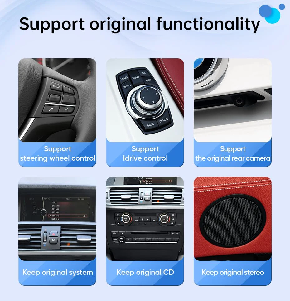 Bonroad 스냅드래곤 자동차 안드로이드 라디오 멀티미디어 스테레오 플레이어, BMW X3 F25 X4 F26 CIC NBT GPS 카플레이 내비게이션 모니터