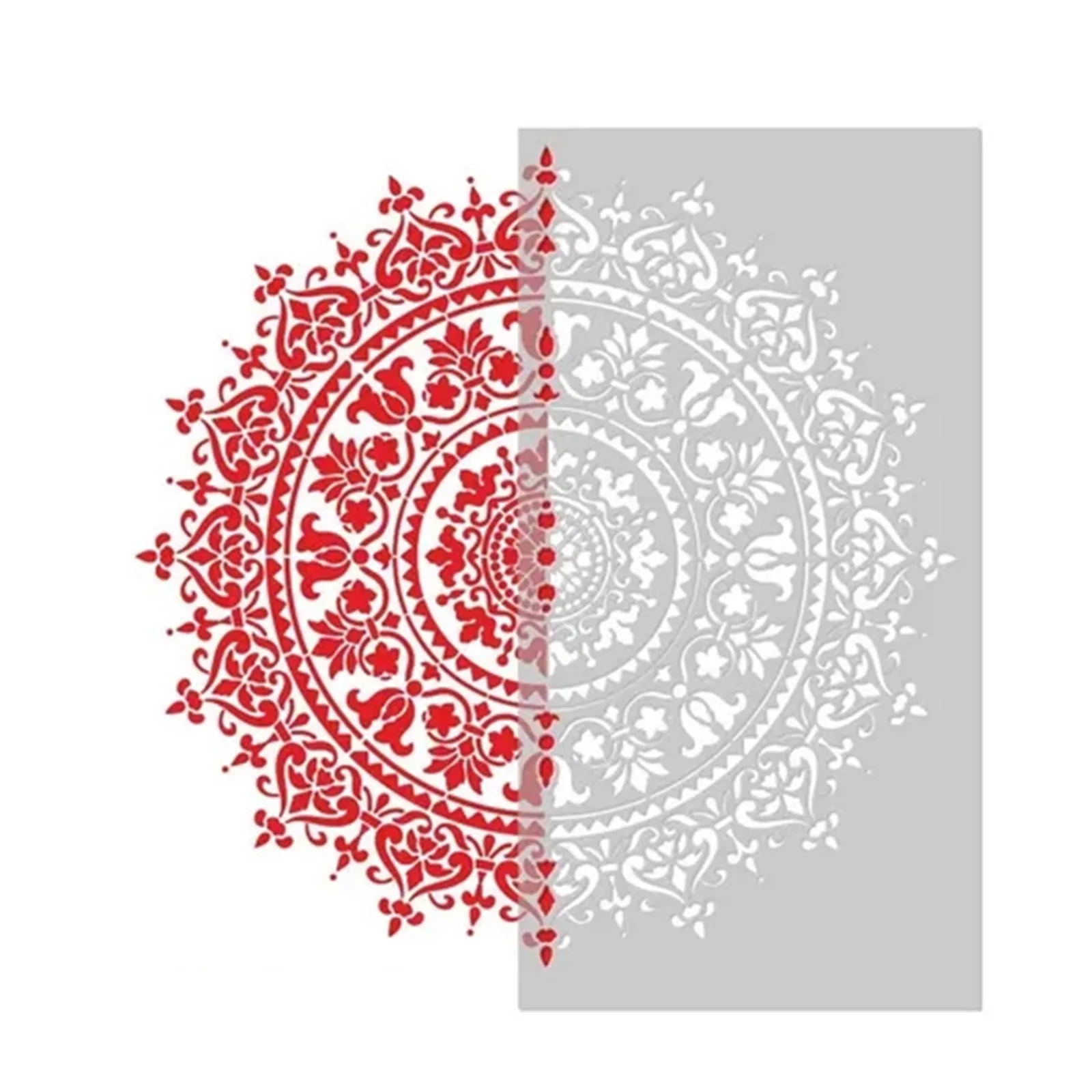 Mandala Auxiliary Painting Template Large Reusable Stencil For Floor Wall Tile Fabric Furniture Painting Accessory