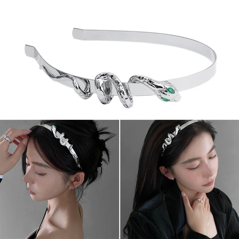 

Delicate Headband Snake Shape Hair Hoop Easter Headpiece Wedding Costume Props Dropship