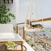 Hammock For Indoor Cat Boho Hammock Indoor Cats Swing Bed Pet Cat Beddings Comfortable With Removable Cushion For Balcony Study 4