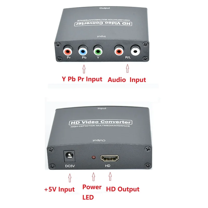 최신 Ypbpr-HDMI 구성 요소-HDMI 호환 HD 변환기 Ypbpr+L/Raudio-HDMI 호환 변환기