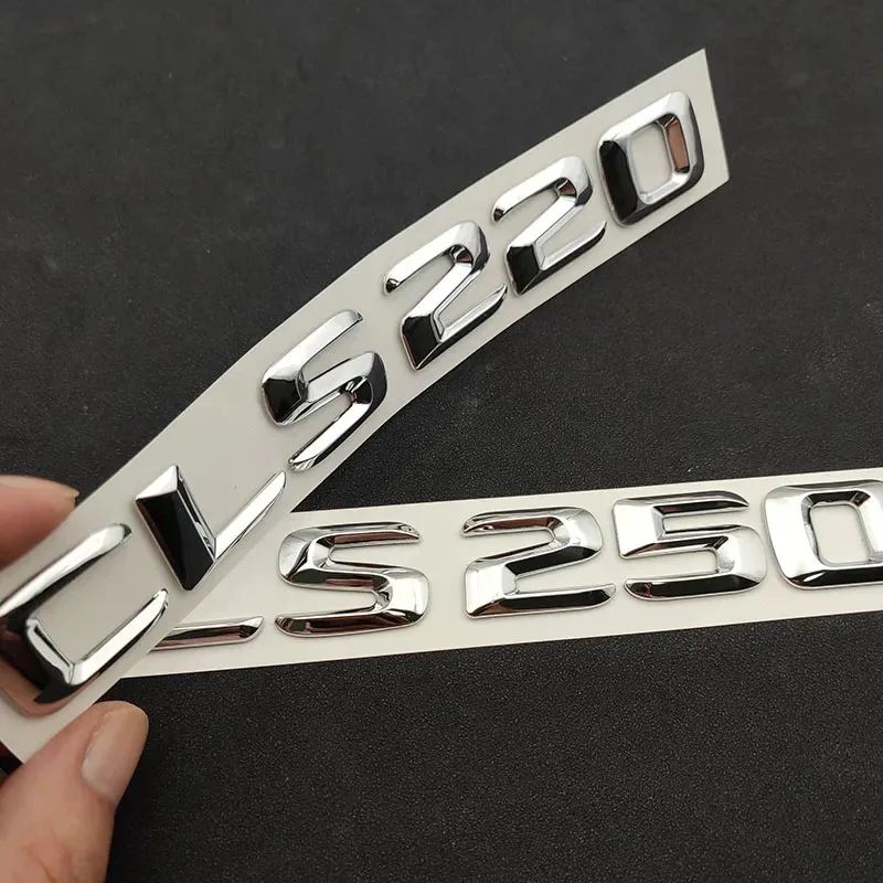 크롬 자동차 트렁크 레터링 배지 3D CLS 53 63 300 320 350 400 450 500 엠블럼 로고 (CLS 시리즈 W218 W219 C218 C257 악세사리)