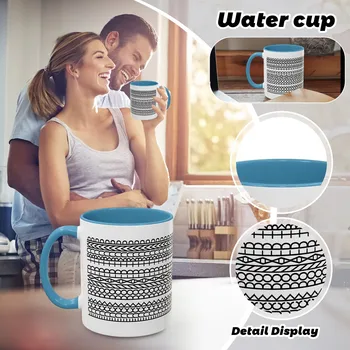 Divertente tazza con messaggio nascosto Decorazione creativa della cucina Forniture per tazze da caffè Regalo unico per il lavoro Accessori moderni per gli amanti del caffè 1