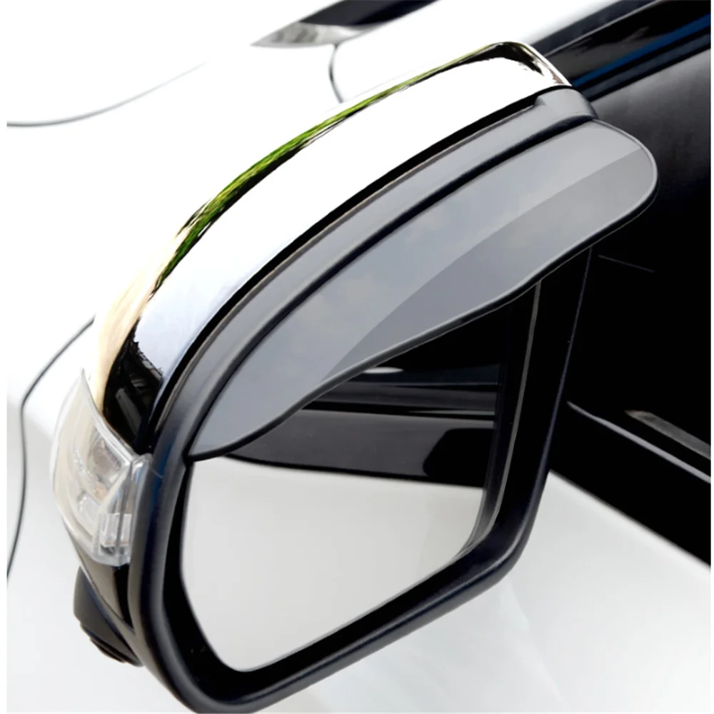 Car rearview mirror rain cover 2pcs For Seat Ibiza 6L 6J Leon FR Altea Renault Megane 3 Logan Scenic 2 Dacia Duster 1