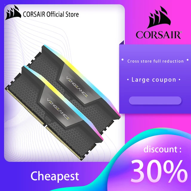 Corsair DDR5 Vengeance Ram 16Gx2 32Gx2 5200 5600 7000 7200MHz Module Pc  Desktop Ram DDR5 32GB Kit Black