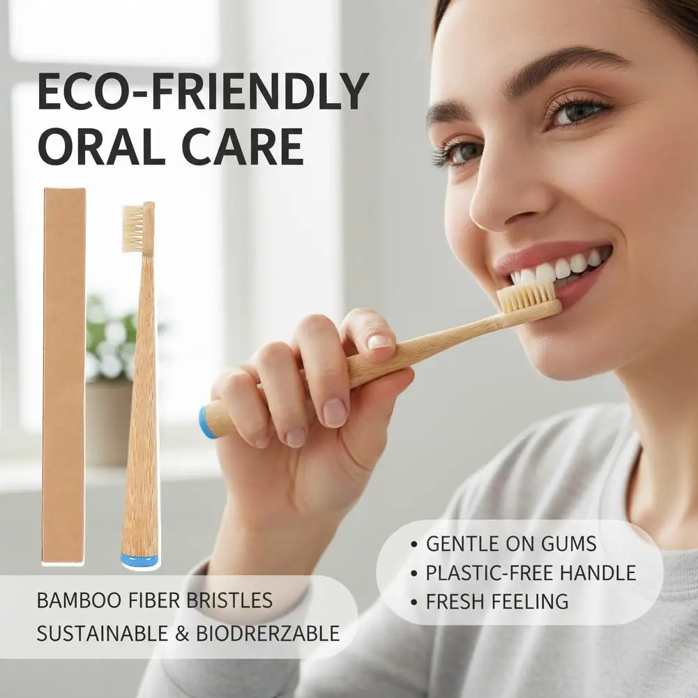 Eco-Friendly Natural Bamboo Toothbrush – Sustainable Bristle Design