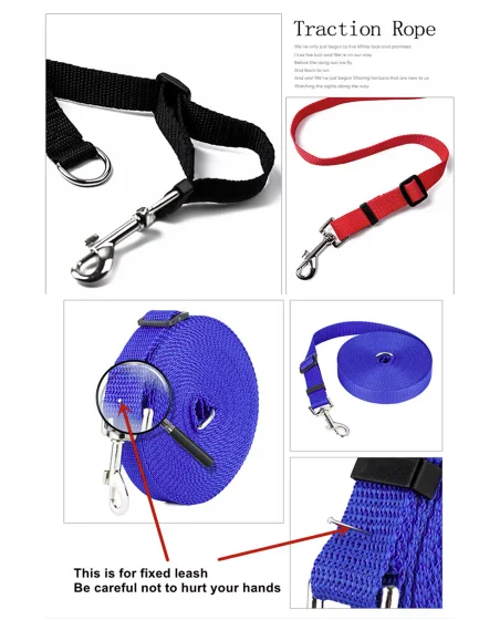 Adjustable Pet Leash For Dogs And Cats Long Outdoor Training Lead_voghion.com