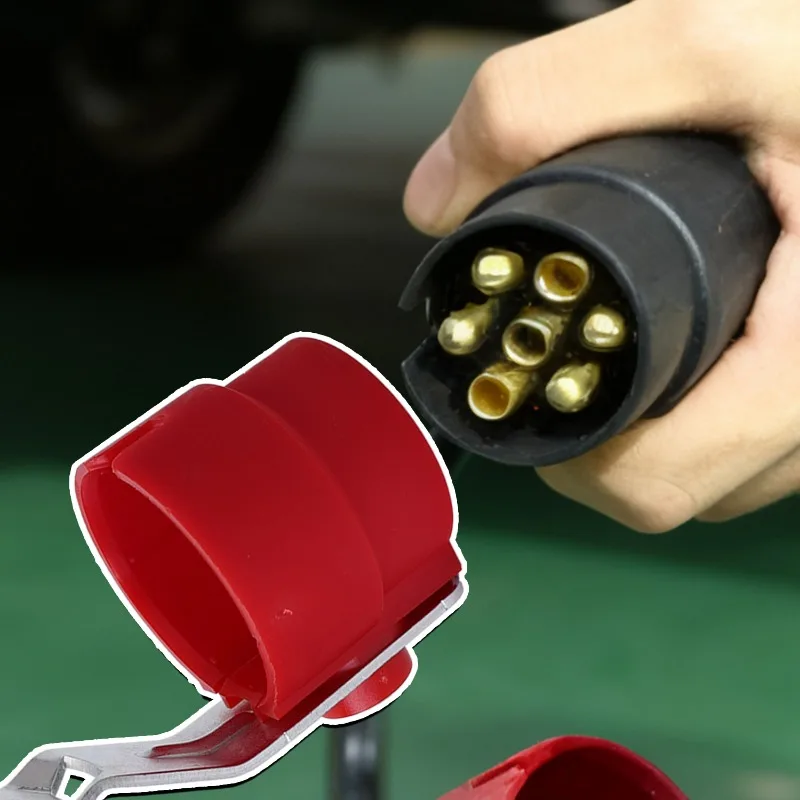 Trailer Plug Holder Universal Weatherproof Protective Rigid Accessory for 7 To 13P Trailer Dirt Protection Plug Adapter