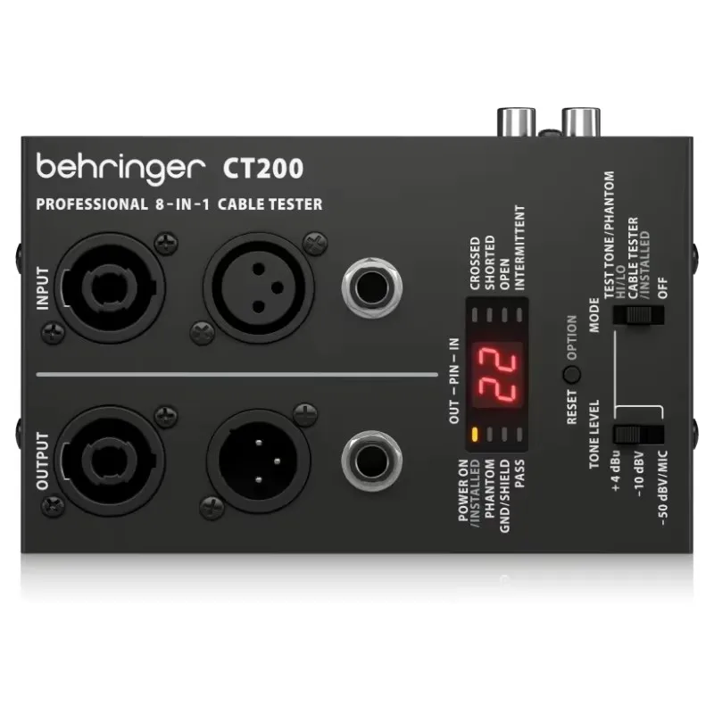 Behringer CT200 ケーブルテスター CT200 - 製品一覧 - ベリンガー公式ホームページ