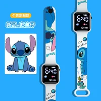 Nouveau dessin animé couleur imprimé étudiant LED montre électronique à la mode imprimé carré Y1 bouton montre électronique 1