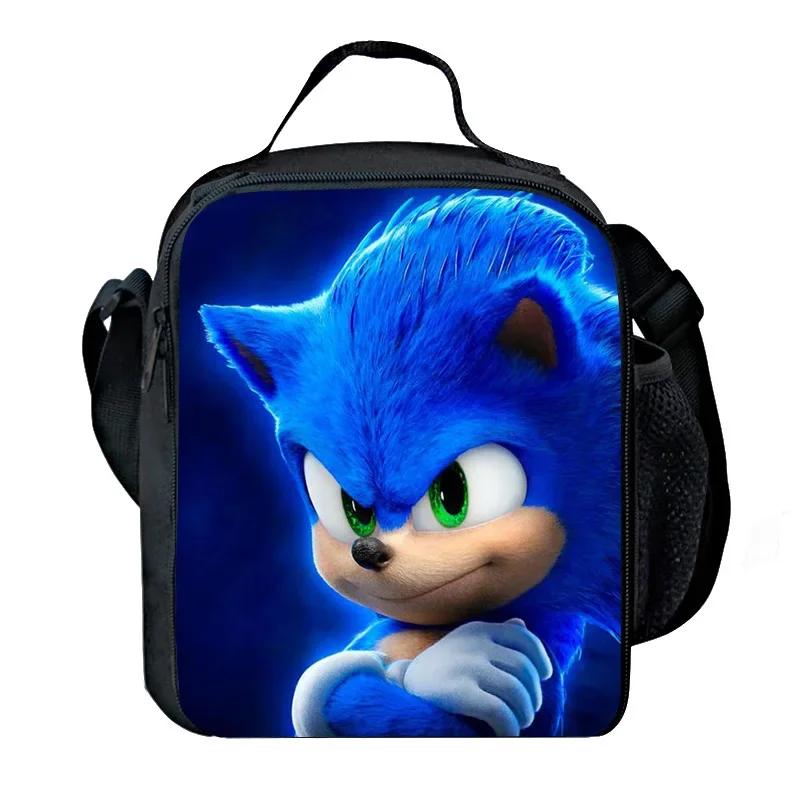 Sonic The Hedgehog Lunch Bag Student Picnic Pack Oxford Cloth Cartoon  Knuckles Miles Prower Tails Printed Portable Lunch Box - AliExpress