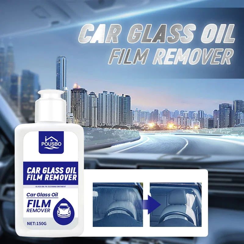 Car Glass Oil Film Removing Paste Deep Cleaning Polishing Glass Cleaner for Auto Windshield Home Streak-Free Shine Cleaner