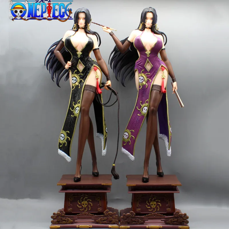 

52cm One Piece Figures Boa Hancock Anime Figure Gk Tpr Sexy Figurine Pvc Statue Model Doll Collectible Room Decoration Toy Gifts