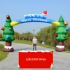 10 styles Giant Inflatable Santa Claus Archway Air Blow Christmas Event Entrance Arch Ornament Xmas Interior outdoor decoration 2