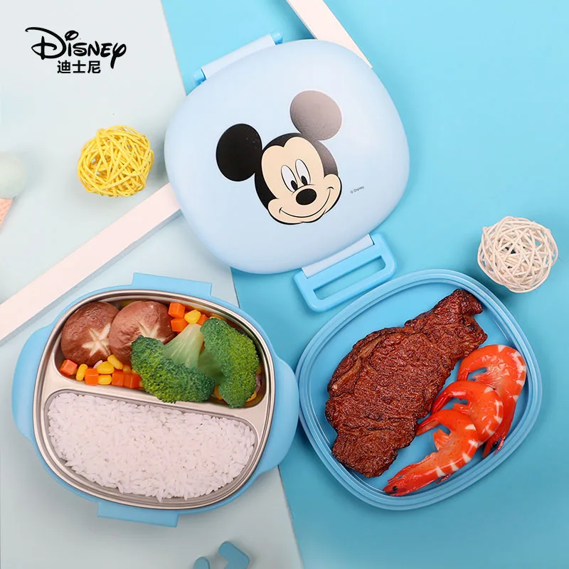 Disney Kids Bento Box Mickey Spider man Food Storage Containers Lunch