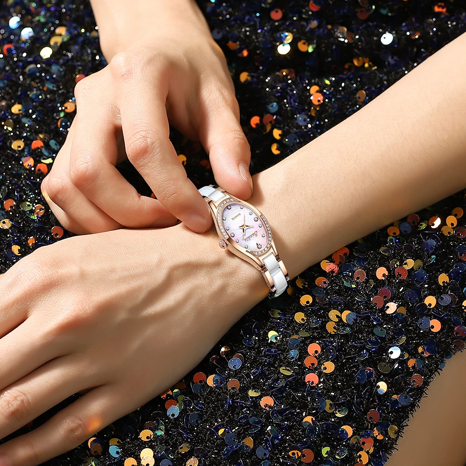 New LIGE SUNKTA Women Watches Luxury Brand Watch Bracelet Waterproof Diamond Ladies Wrist Watches For Women  Relogio Feminino