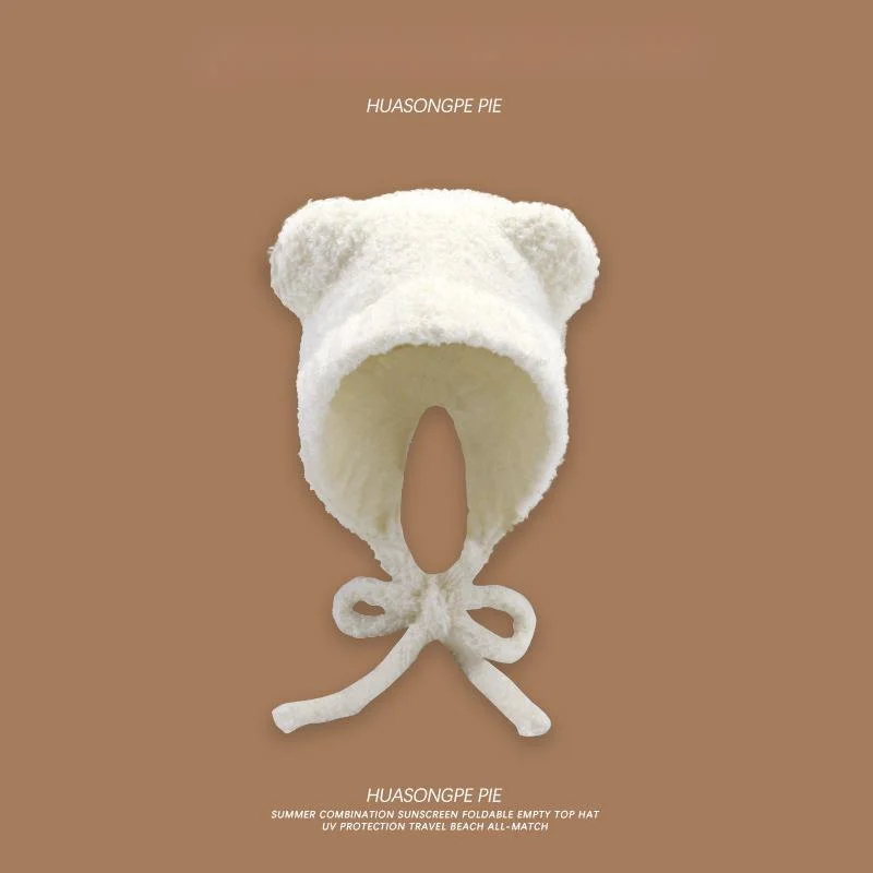 Cappello teddy bear in maglia con protezione per le orecchie_voghion.com