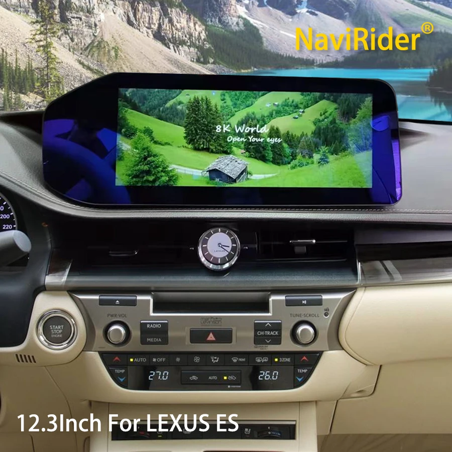 12.3inch 128GB Car Android Screen Carplay For Lexus ES350 ES 300h 250