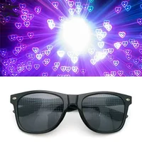 Fun Sunglasses Fireworks Glasses Diffraction Heart Special Effects Optical Mirror Dance Party Light Show Sunglasses 1