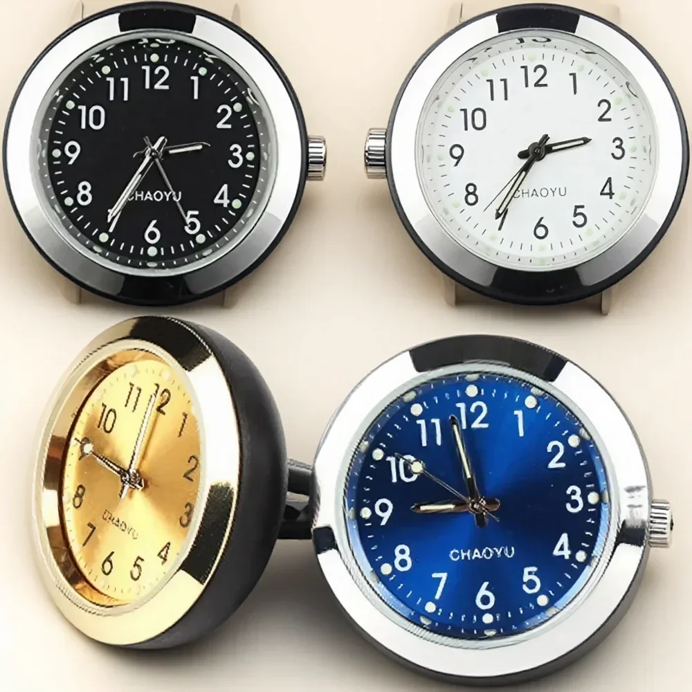 Car Clock Luminous Mini Automobiles Internal Stick-On Digital Watch Mechanics Quartz Clocks Auto Ornament Car Accessories Gifts