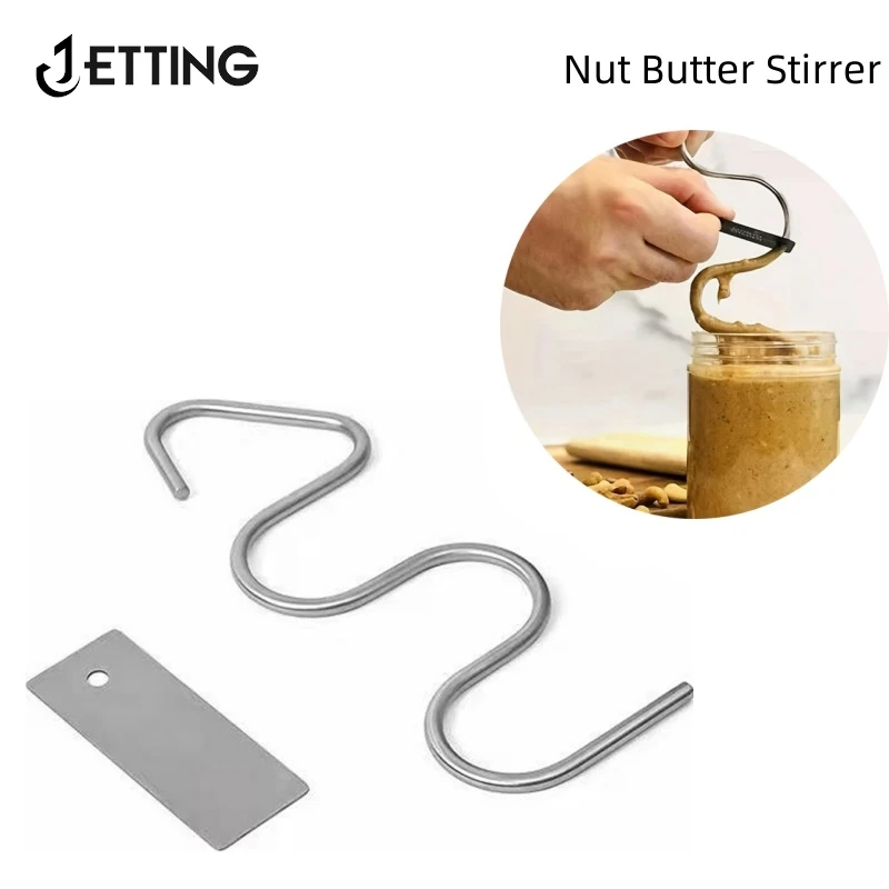 

High Quality Stainless Steel Peanut Butter Stirrer And Mixer Natural Nut Butter Mixing Stirring Tools Kitchen Gadget
